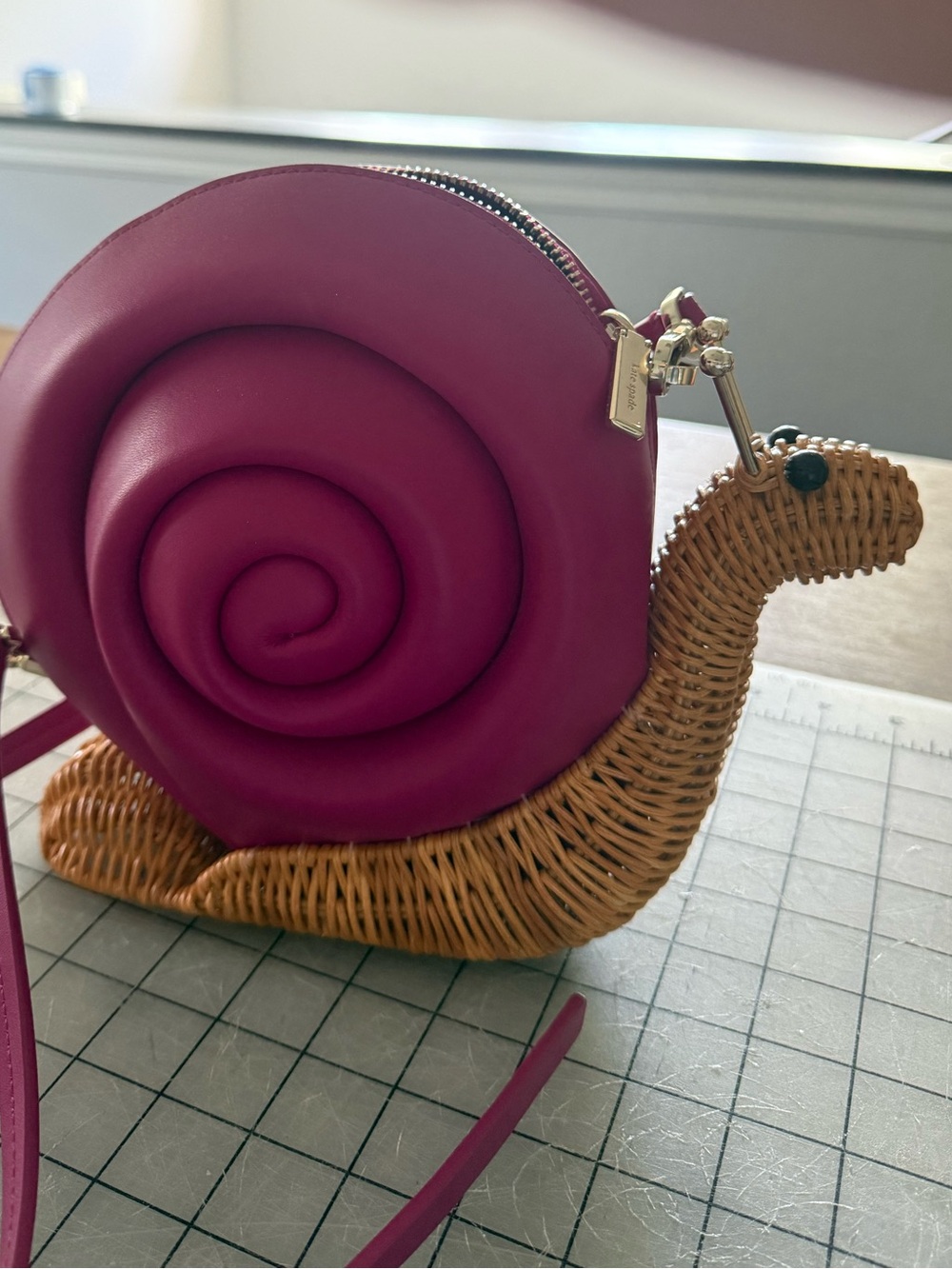 Kate Spade Wicker Snail Crossbody Bag - Picture 3 of 3